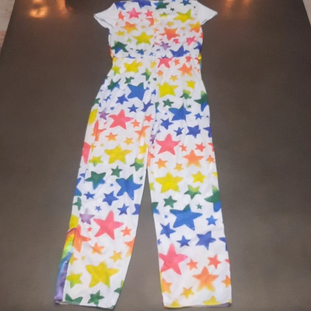 Stars and rainbows kids costume size large